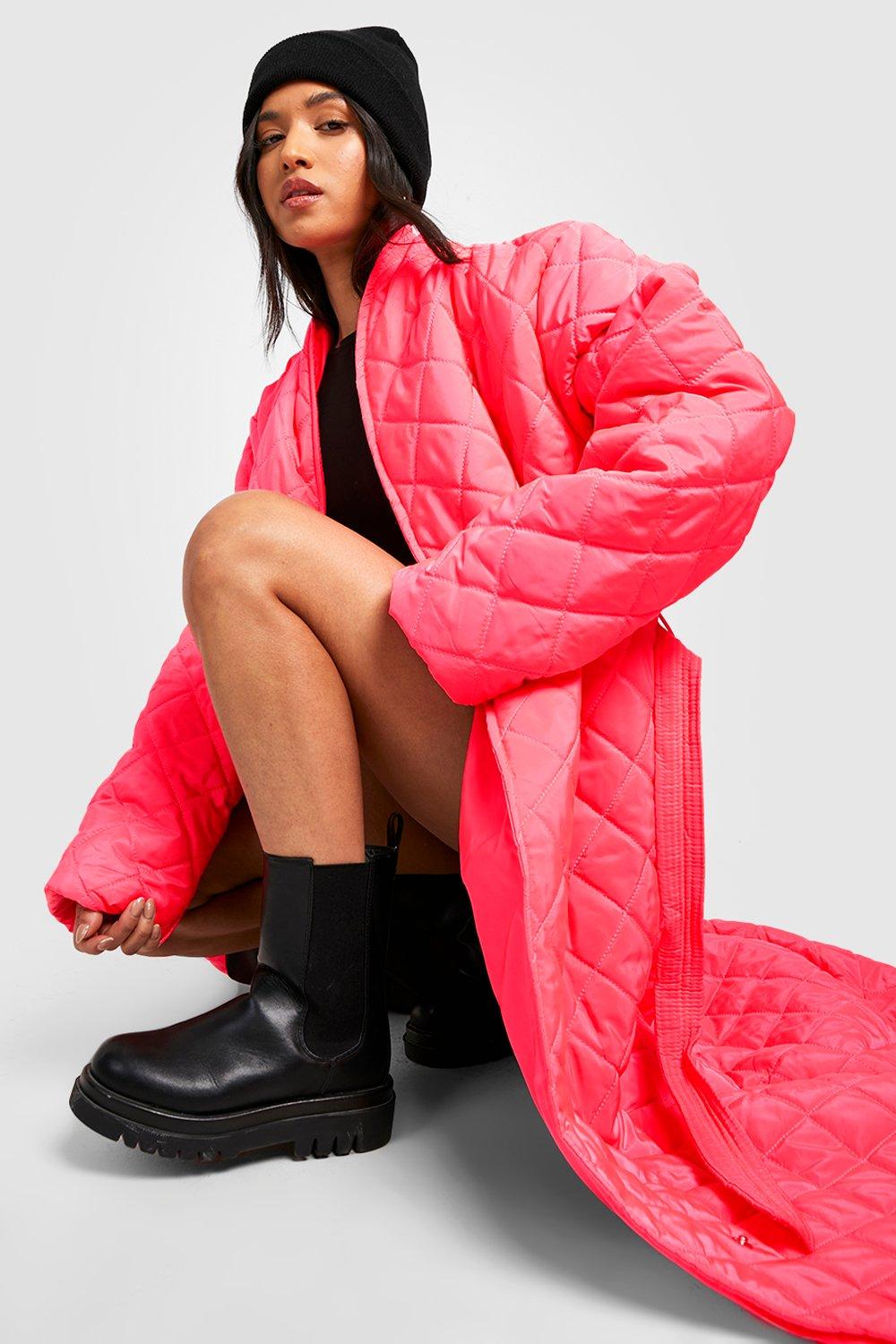 Petite long store puffer coat